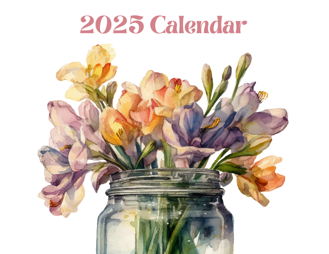 2025 Customizable Calendar - Downloadable